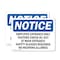 Signmission Employee Entrance Only Visitors Check-In Out OSHA Notice Sign, Plastic, 14in W x 10in L, 2PK OS-2PACK-NS-P-1014-L-11949 - alternate 1
